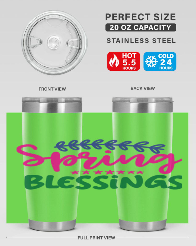 Spring Blessings 419#- spring- Tumbler