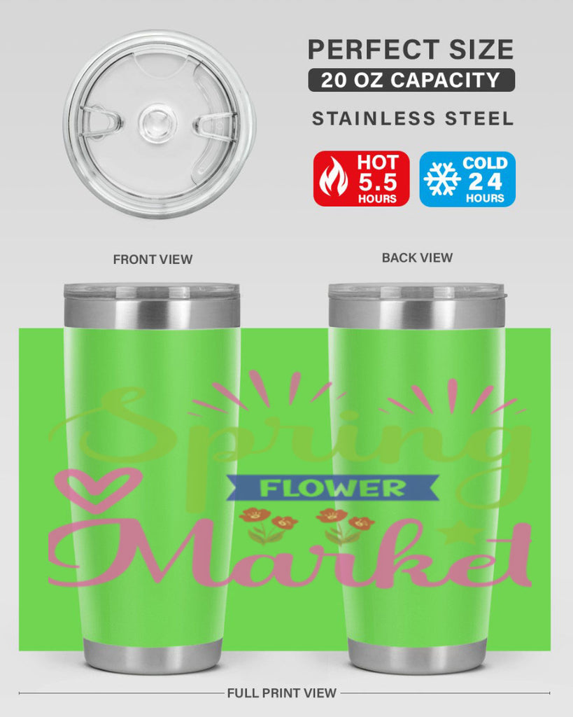 Spring Flower Market  487#- spring- Tumbler