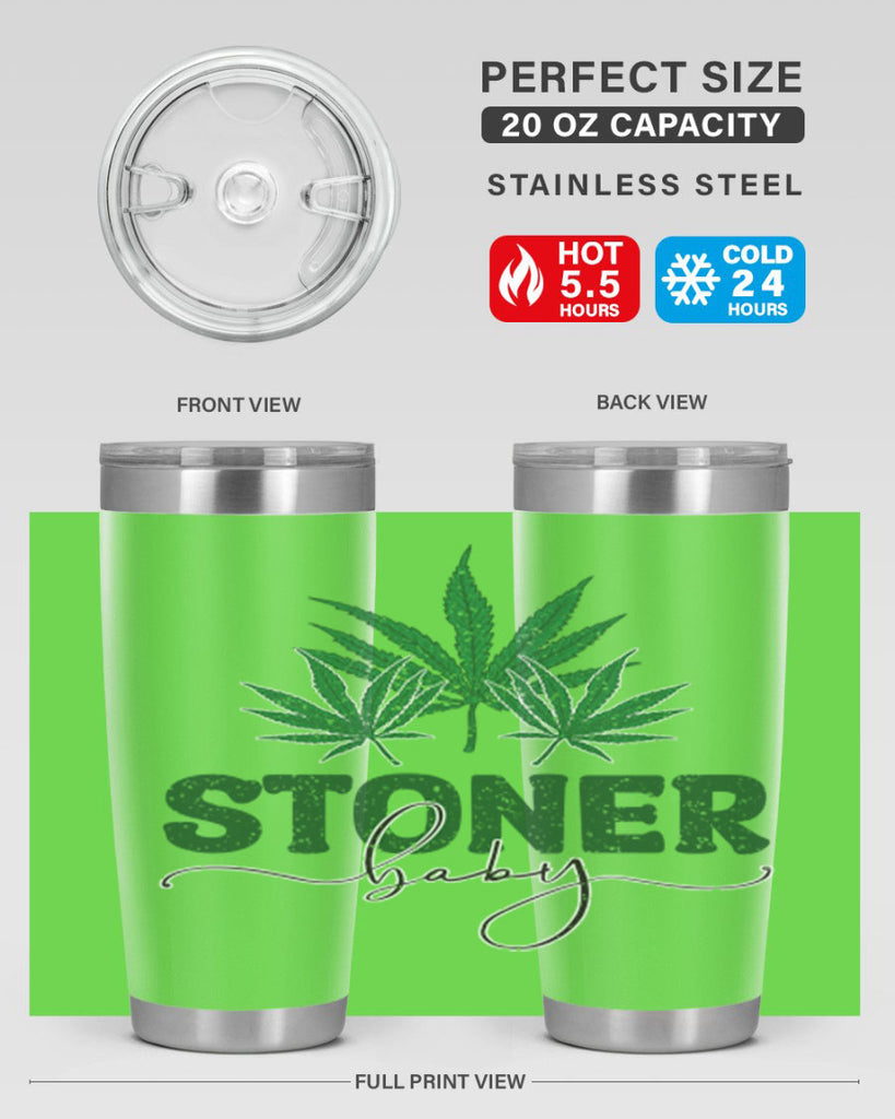 Stoner Baby Sublimation 261#- marijuana- Tumbler