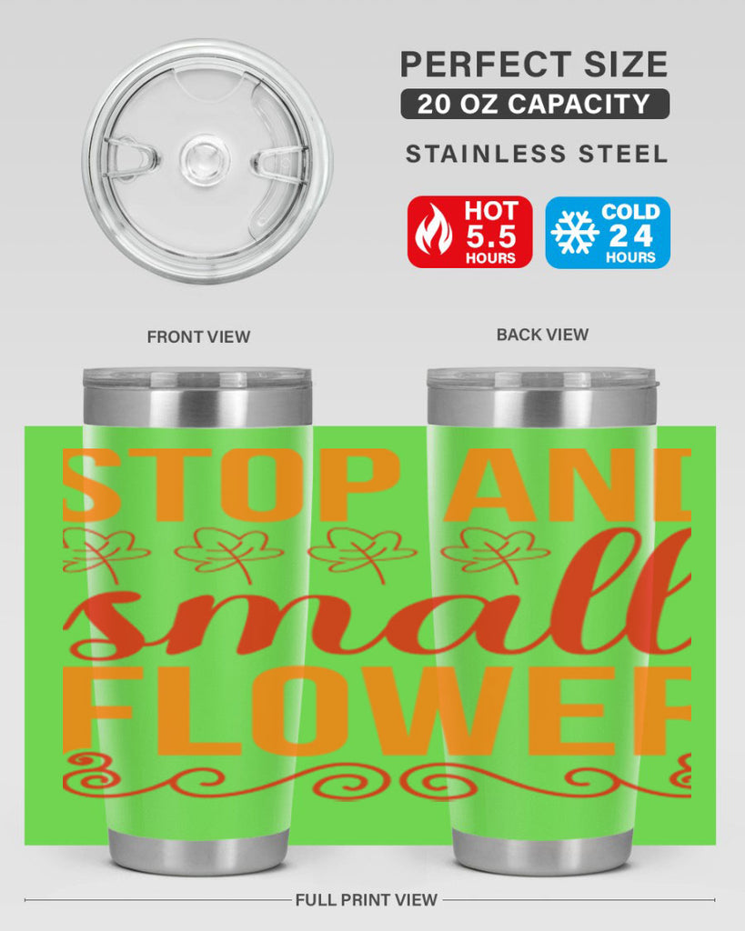 Stop and small flower 522#- spring- Tumbler