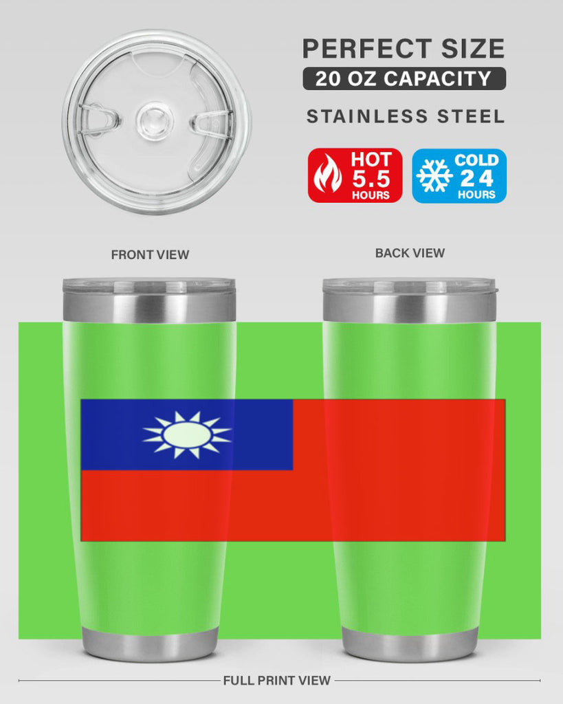 Taiwan 26#- world flags- Tumbler