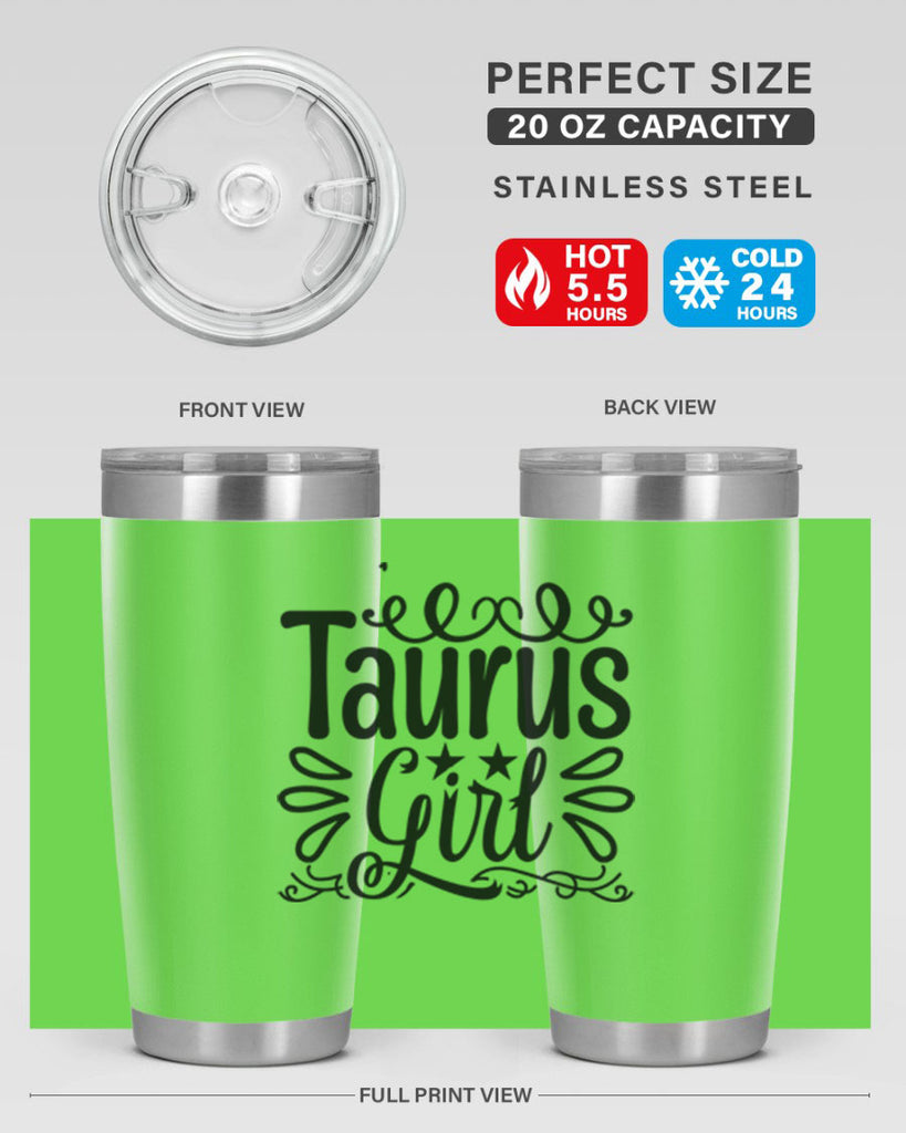 Taurus girl 497#- zodiac- Tumbler