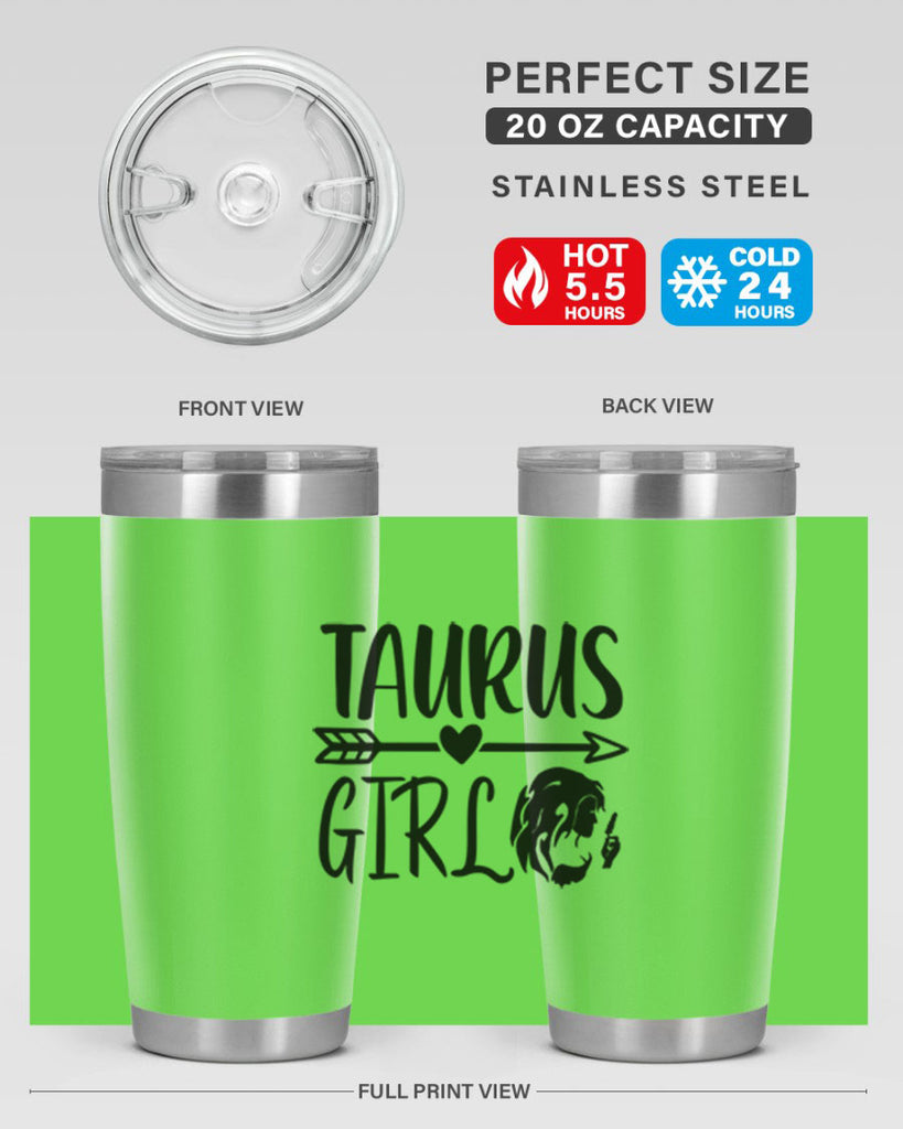 Taurus girl 498#- zodiac- Tumbler