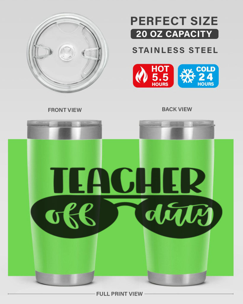 Teacher Off Duty Style 49#- teacher- tumbler