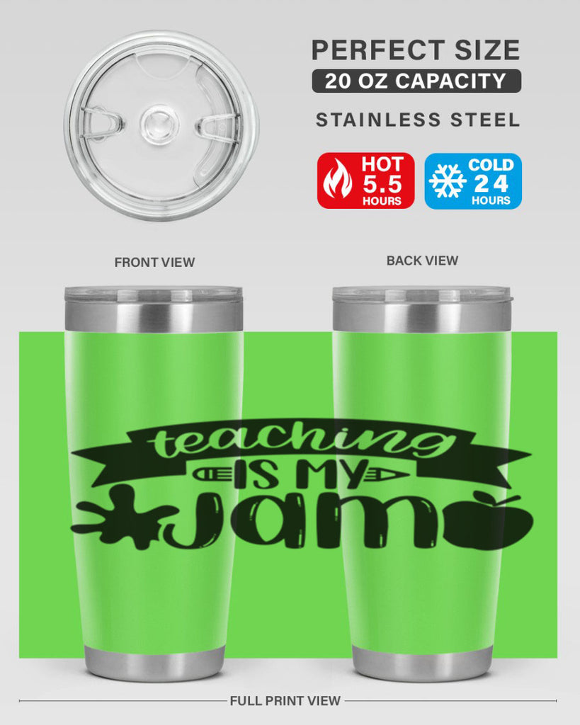 Teaching Is My Jam Style 40#- teacher- tumbler