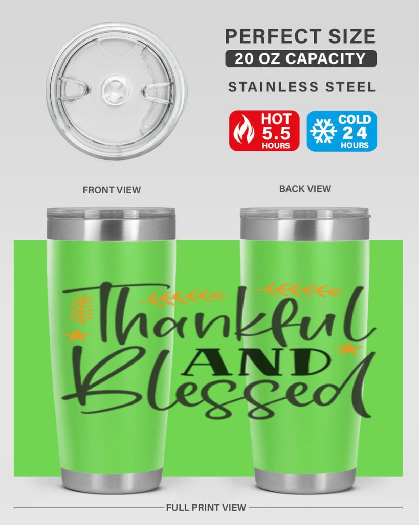 Thankfulandblessed 608#- fall- Tumbler