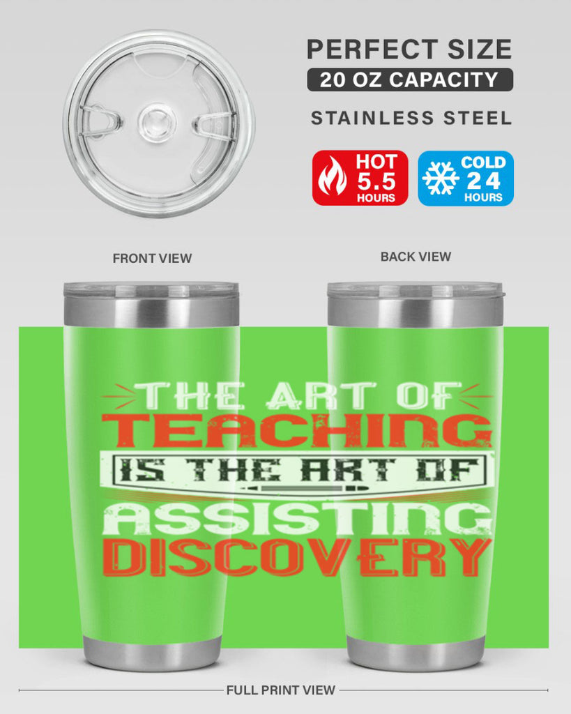 The art of teaching is the art of assisting discovery Style 6#- teacher- tumbler