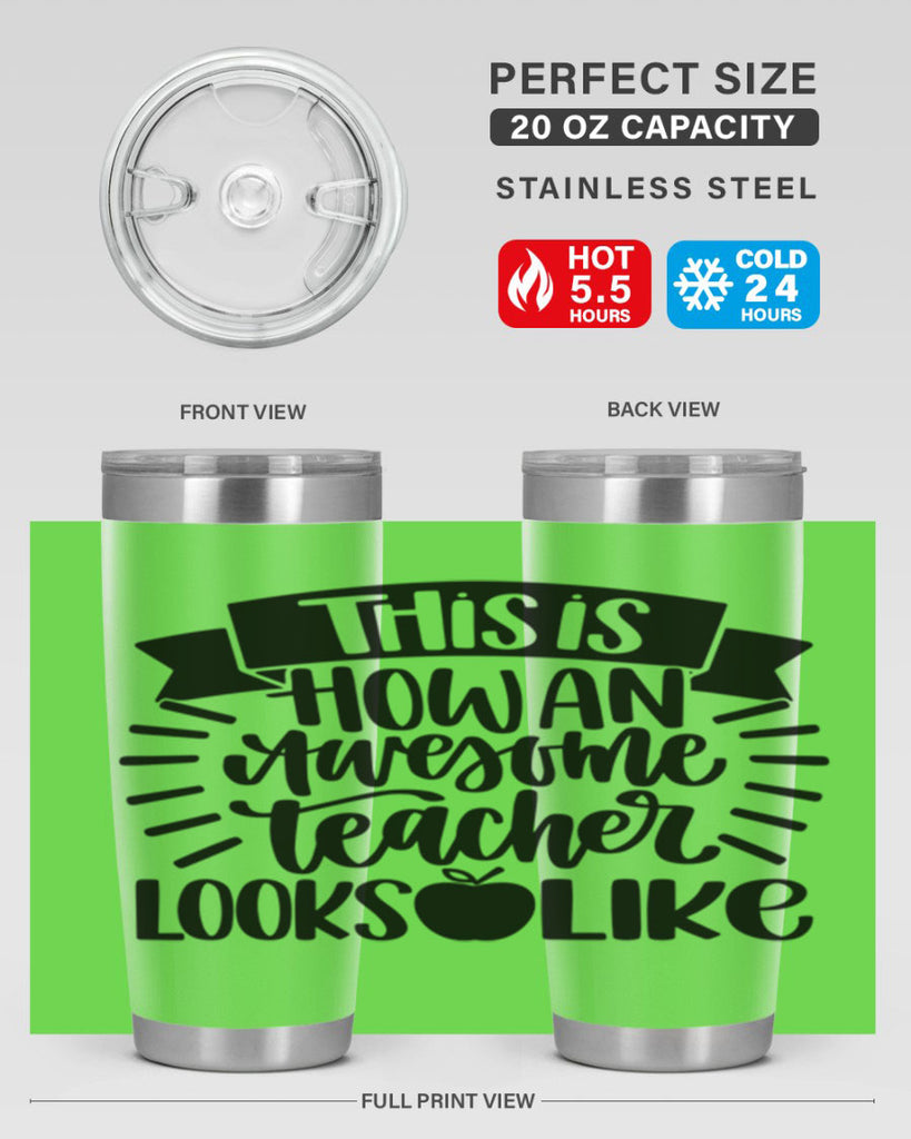 This Is How An Awesome Style 34#- teacher- tumbler