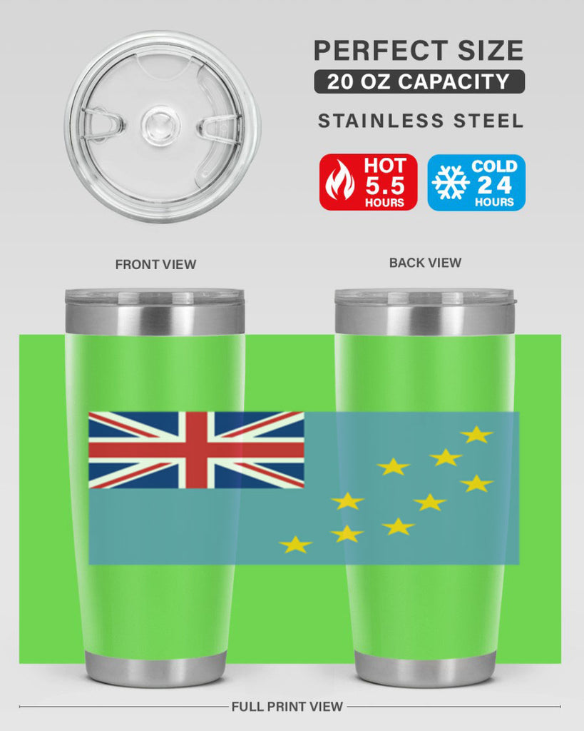 Tuvalu 15#- world flags- Tumbler