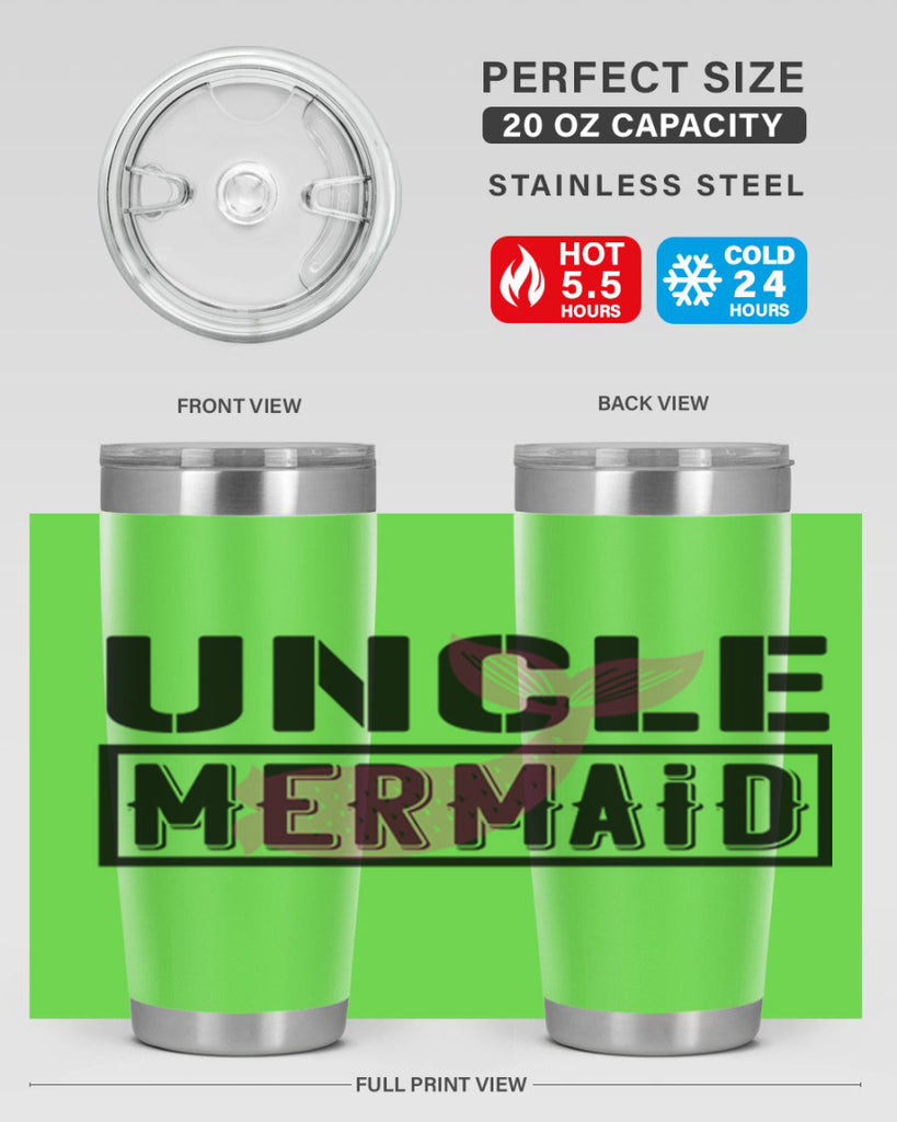 Uncle mermaid 634#- mermaid- Tumbler