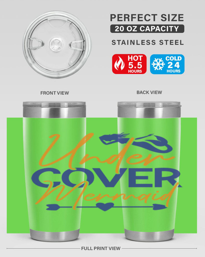 Under Cover Mermaid 636#- mermaid- Tumbler