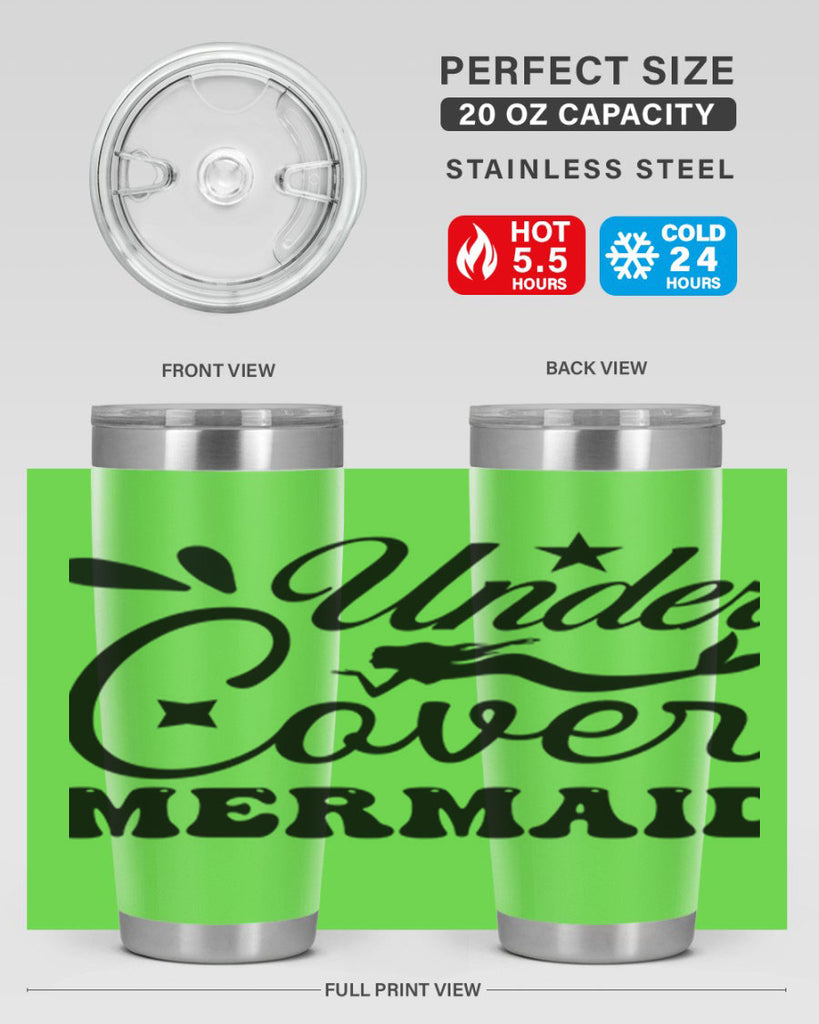 Under cover mermaid 646#- mermaid- Tumbler