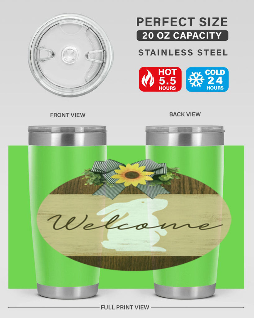 Welcome Bunny Mockup568#- spring- Tumbler