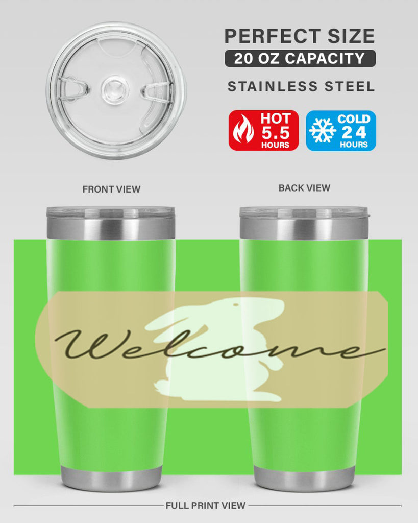 Welcome Bunny569#- spring- Tumbler