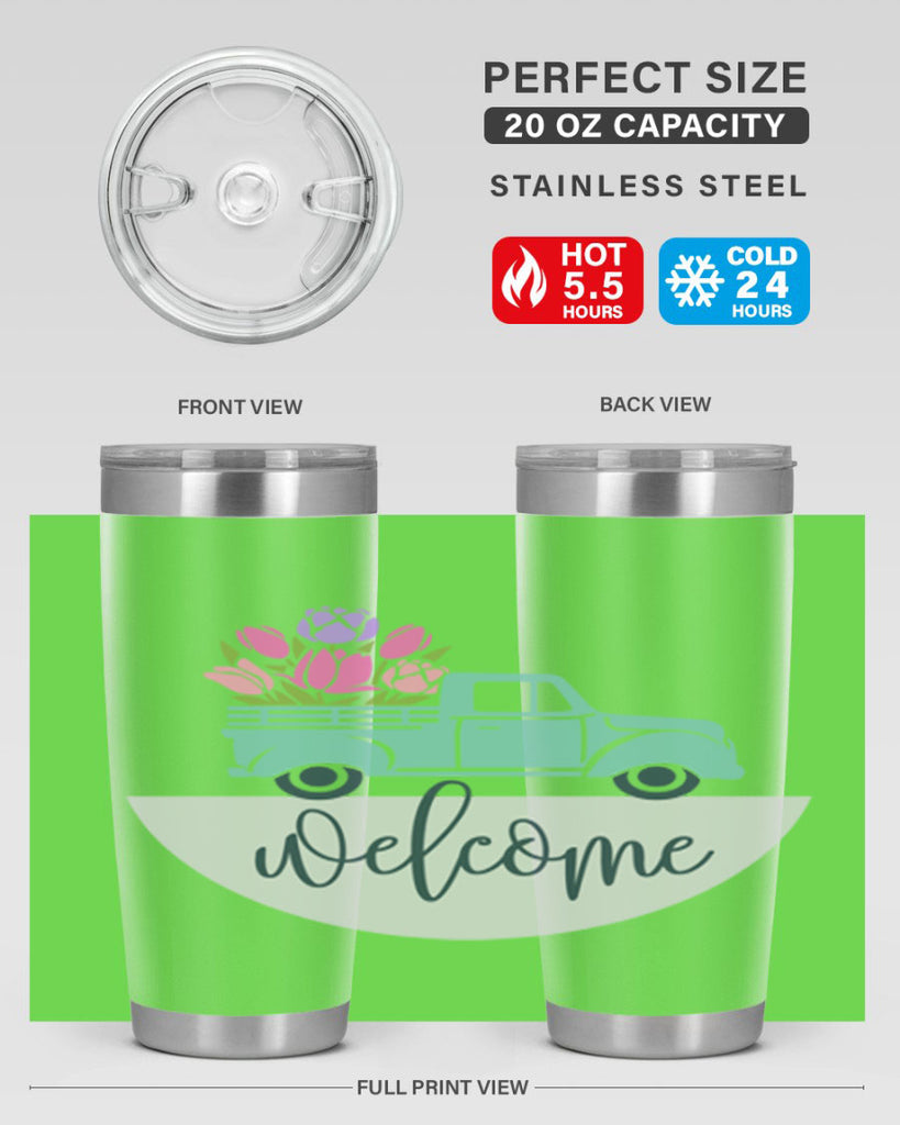 Welcome spring truck579#- spring- Tumbler