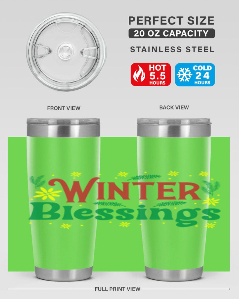 Winter Blessings 548#- winter- Tumbler