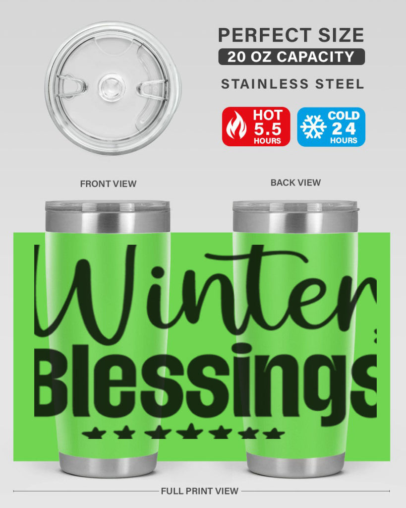 Winter Blessings497#- winter- Tumbler