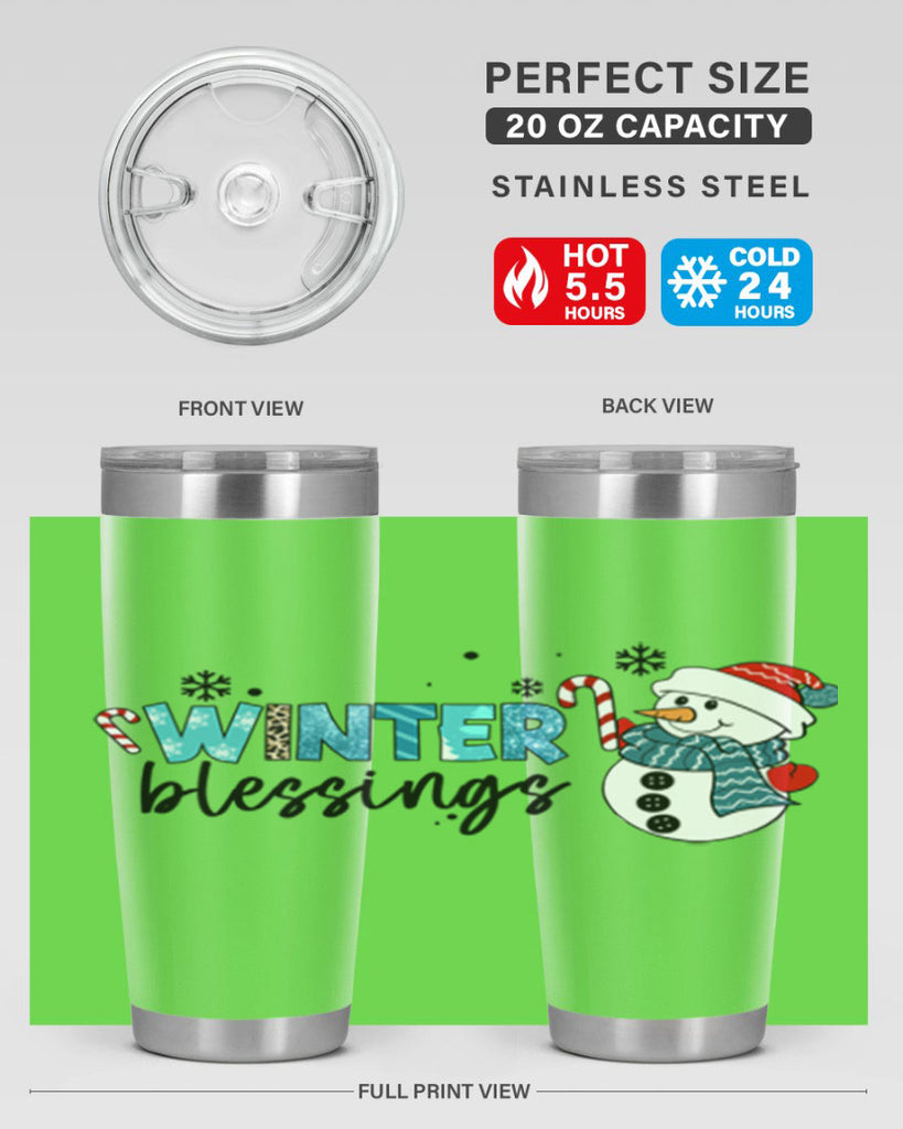 Winter blessings 570#- winter- Tumbler