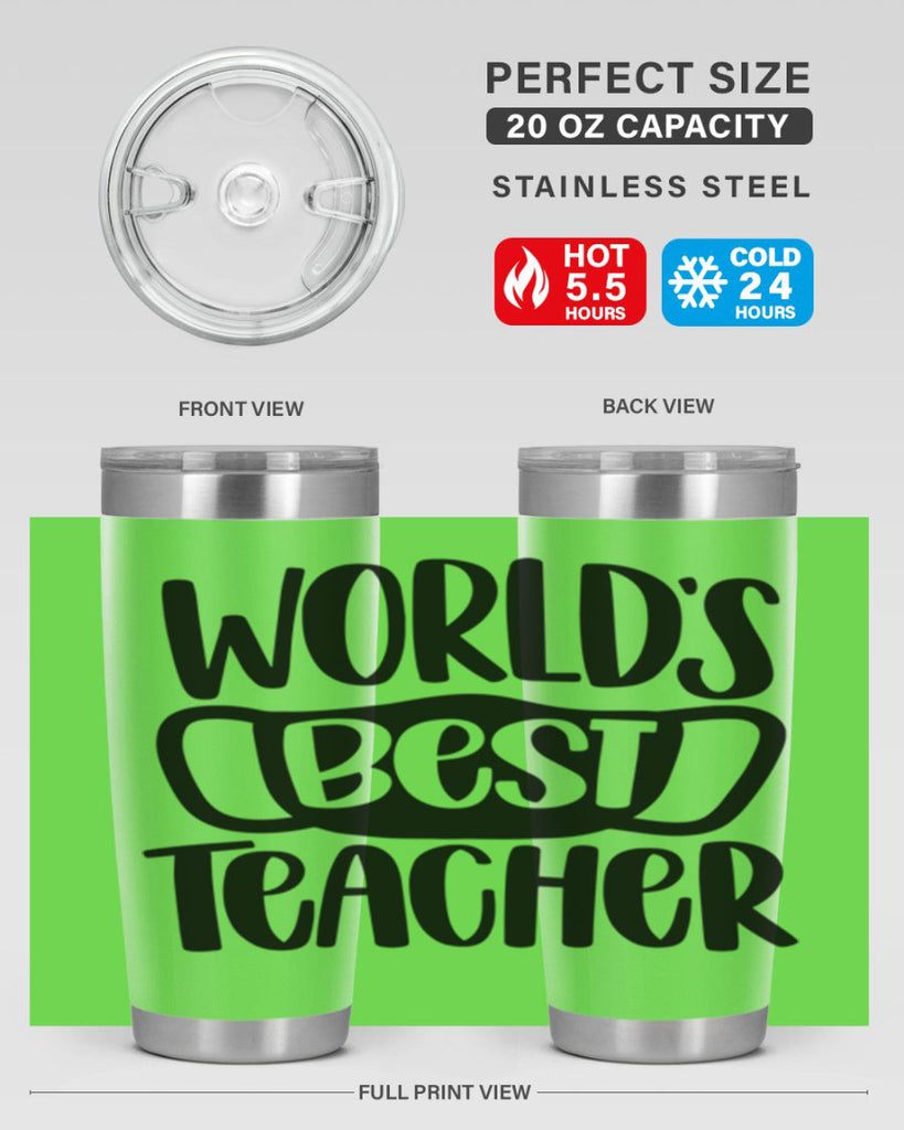 Worlds Best Teacher Style 27#- teacher- tumbler