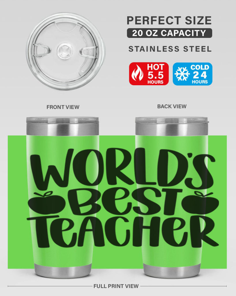 Worlds Best Teacher Style 28#- teacher- tumbler