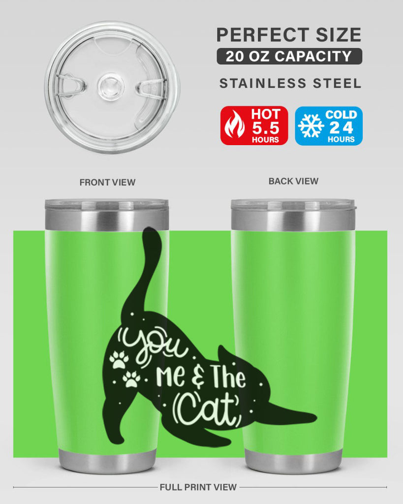You Me The Cat Style 111#- cat- Tumbler