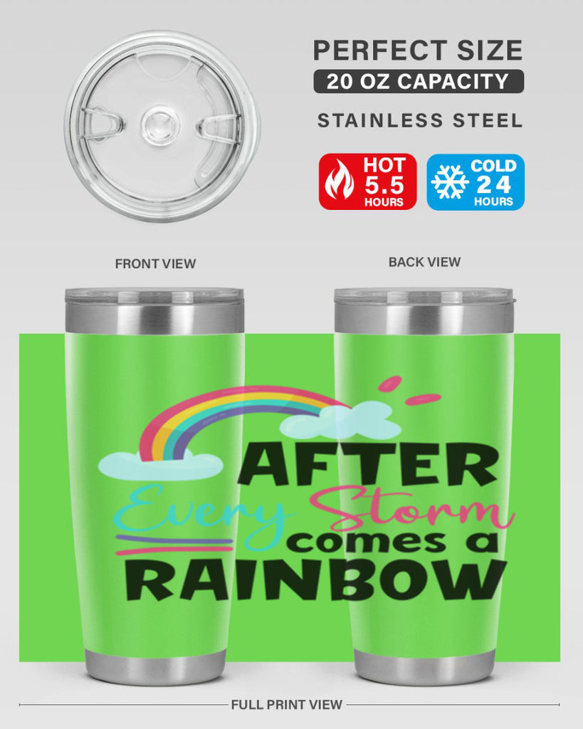 after every storm comes a rainbow Style 291#- baby- tumbler