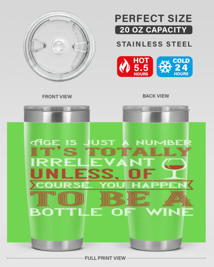 age is just a number its totaly 92#- wine- Tumbler