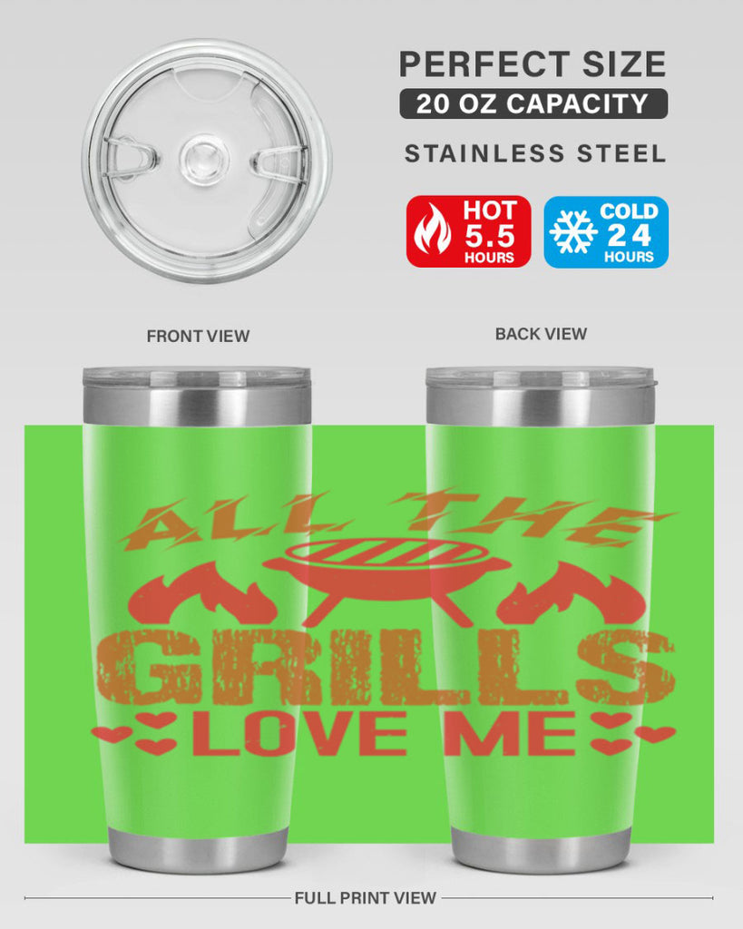 all the grills love me 50#- bbq- Tumbler