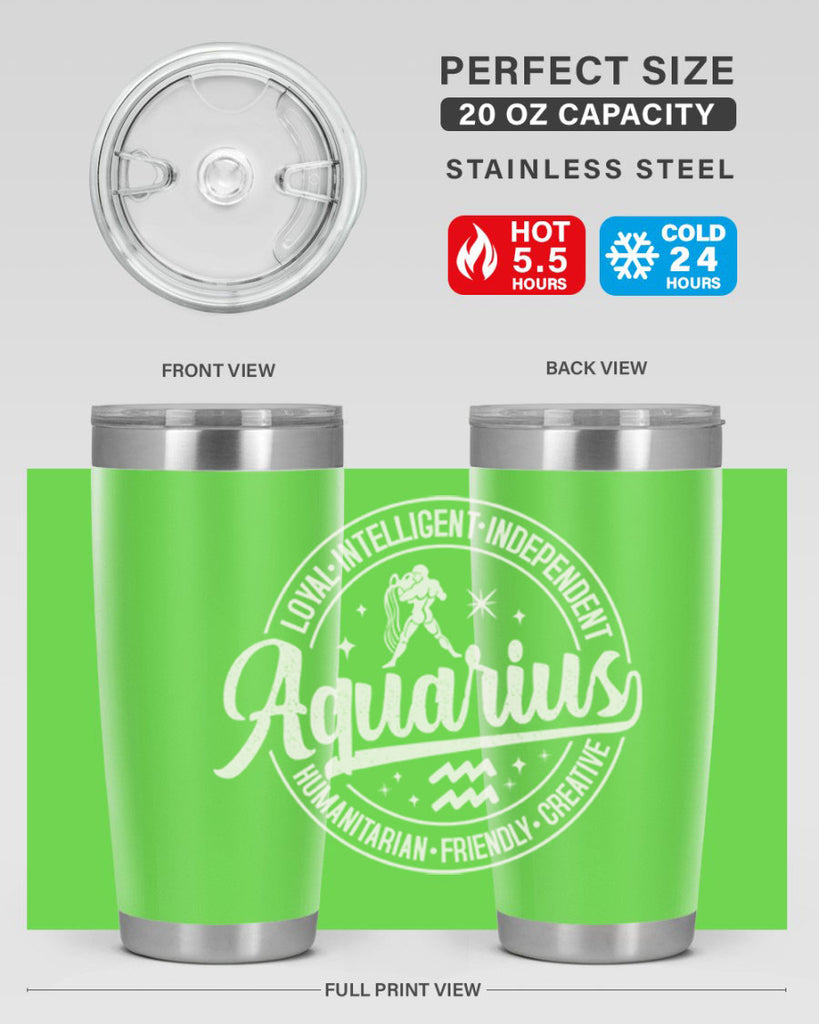 aquarius 77#- zodiac- Tumbler