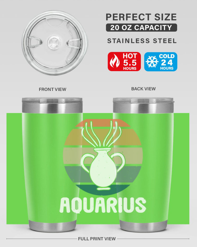 aquarius 78#- zodiac- Tumbler