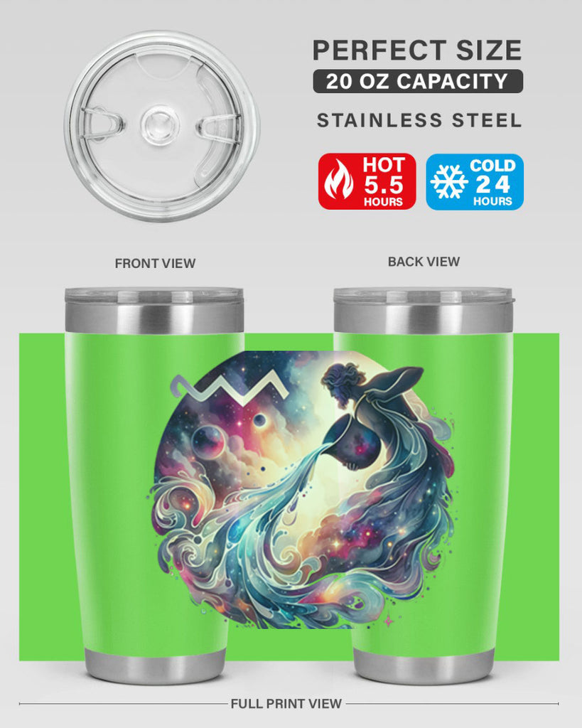 aquarius 89#- zodiac- Tumbler