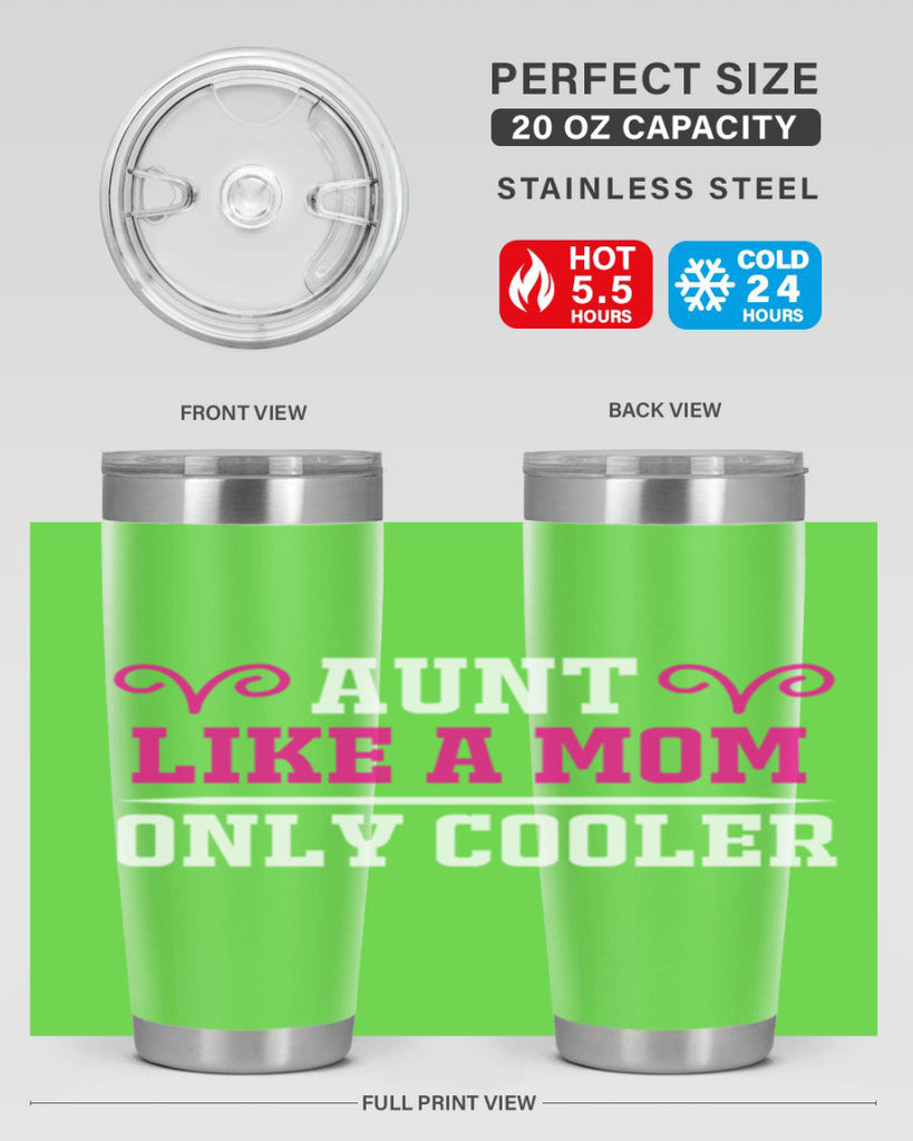 aunt like a mom only cooler 216#- mom- Tumbler