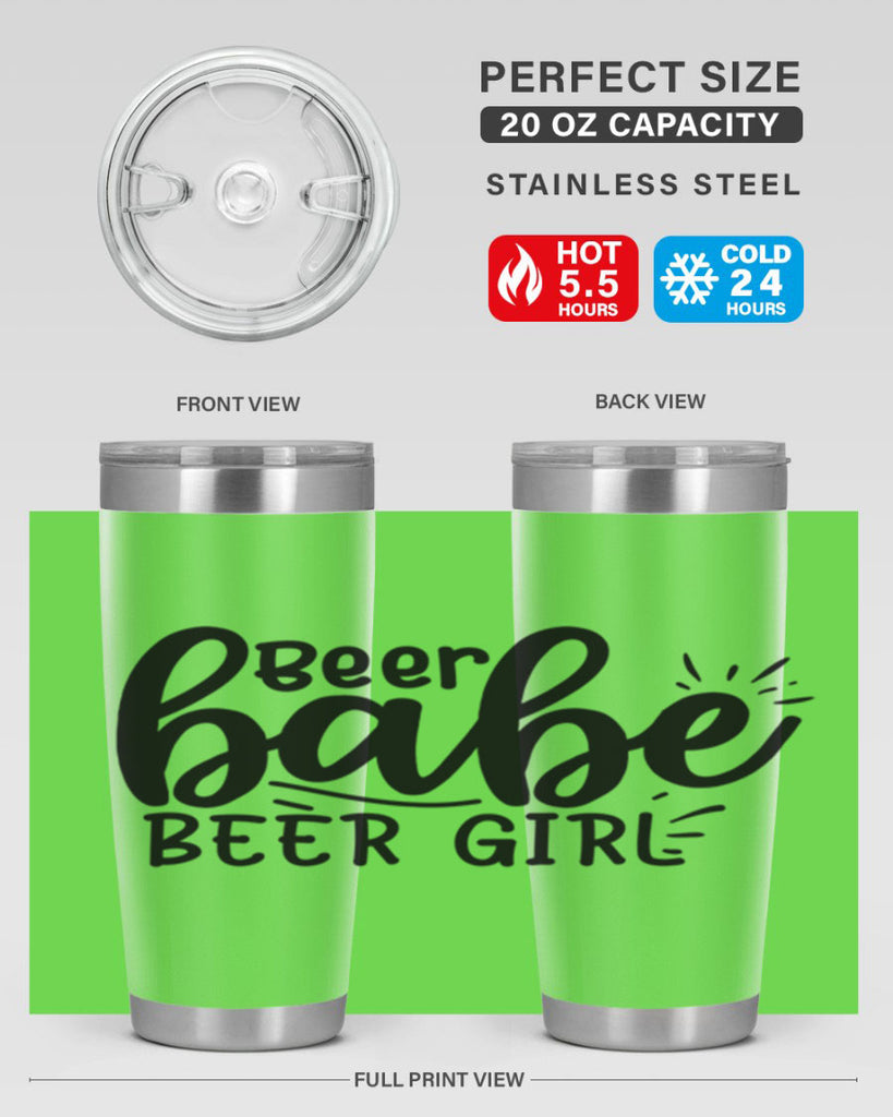 beer babe beer girl 136#- beer- Tumbler