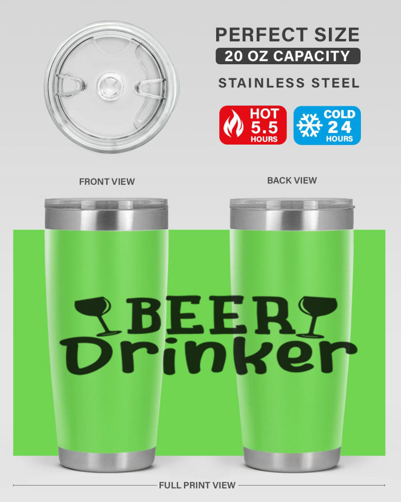 beer drinker 133#- beer- Tumbler