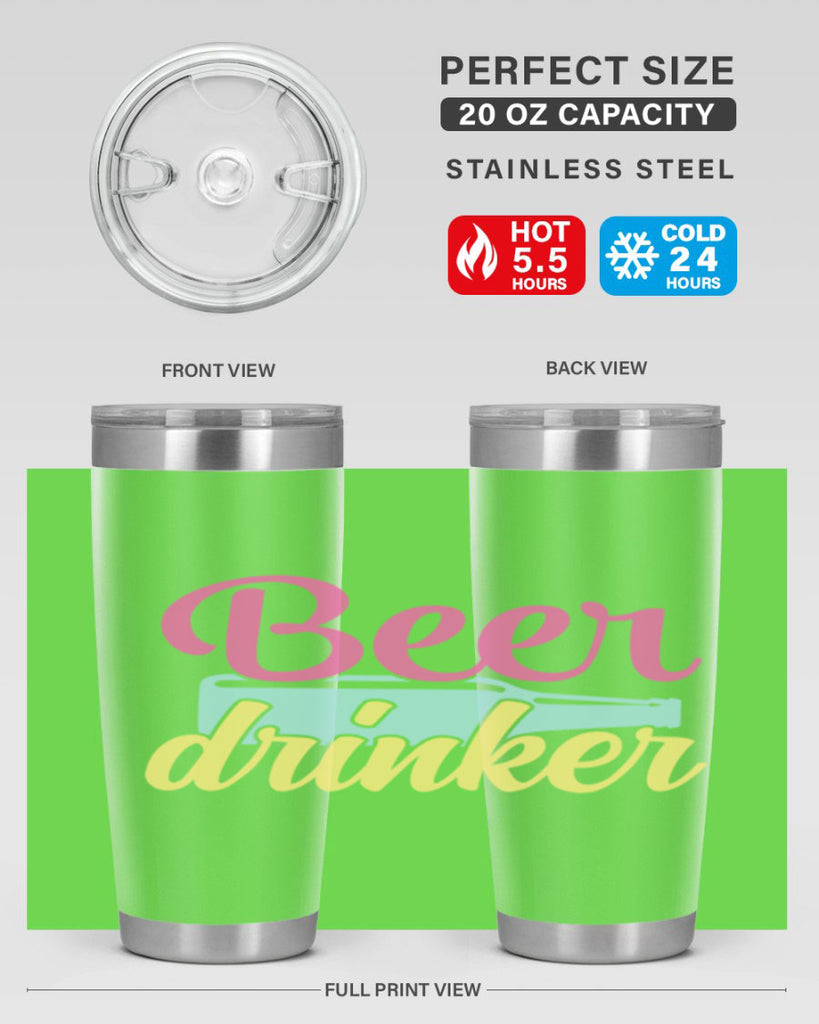 beer drinker 134#- beer- Tumbler