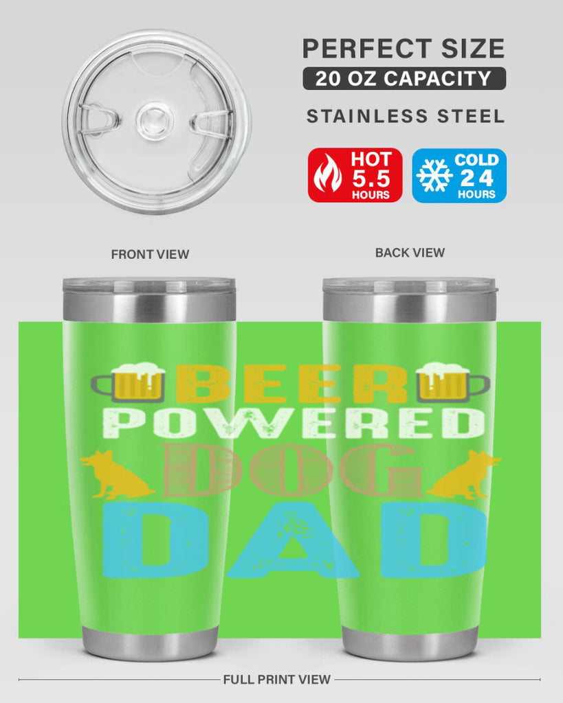 beer power dog dad 145#- beer- Tumbler