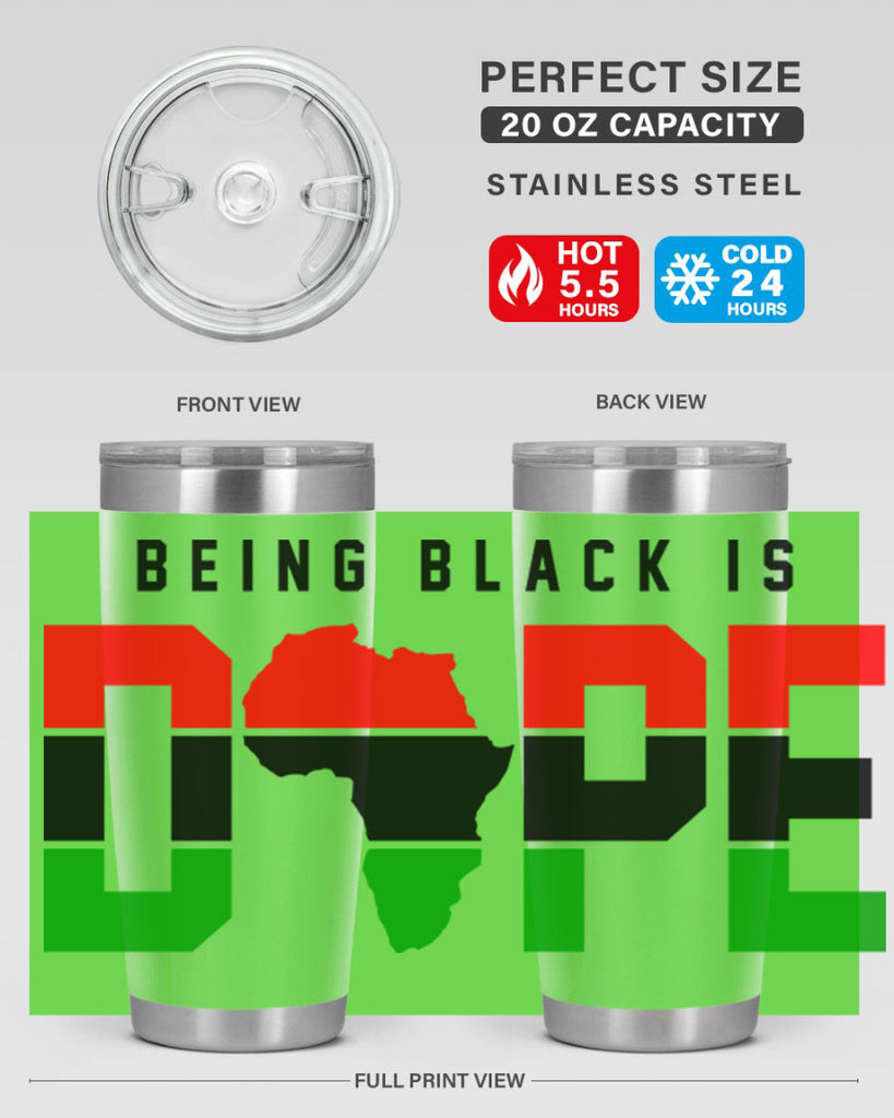 being black is dope africa 257#- black words phrases- Cotton Tank