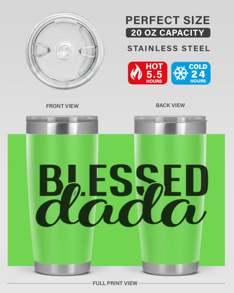 blessed dada 34#- dad- Tumbler