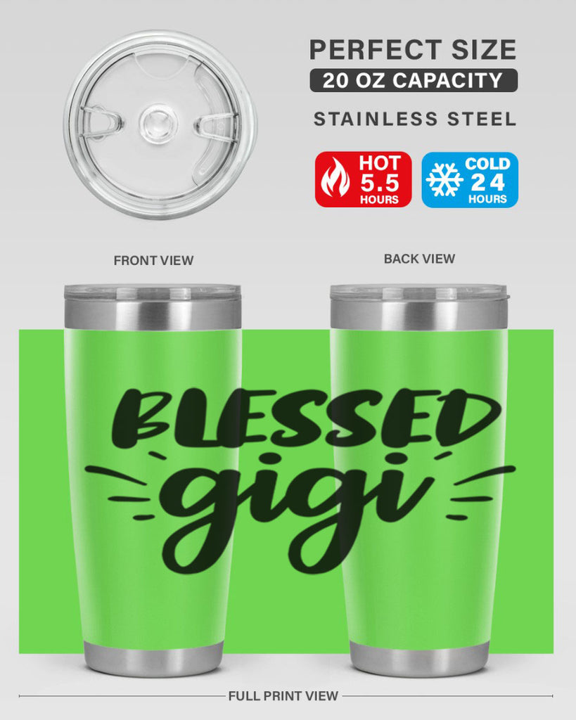 blessed gigi 64#- grandma - nana- Tumbler