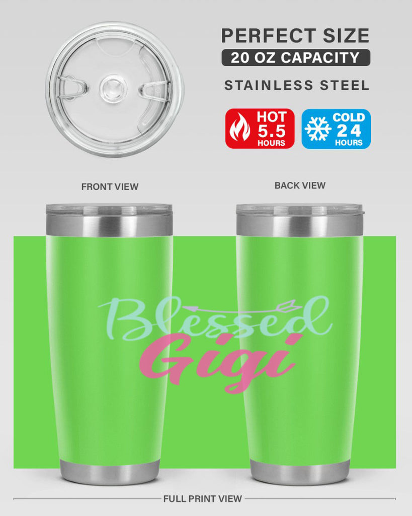 blessed gigi 65#- grandma - nana- Tumbler