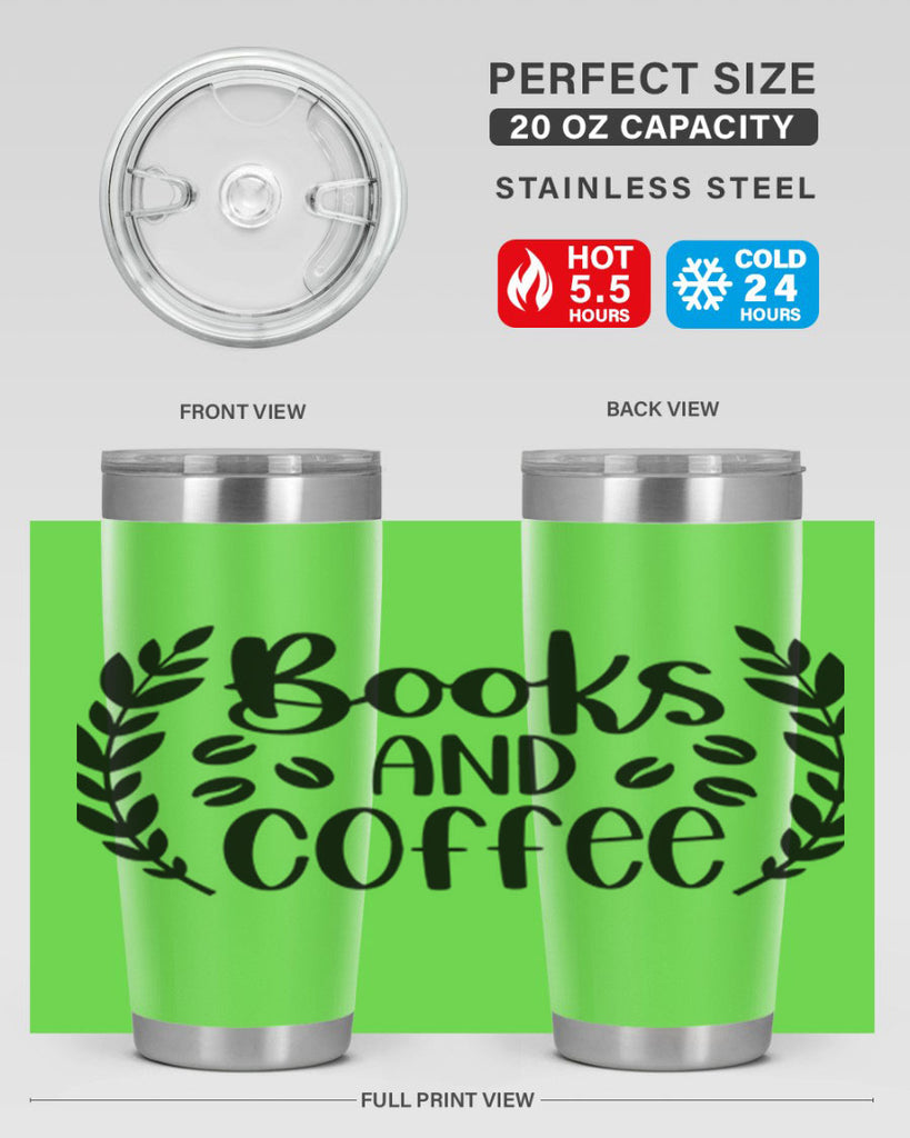 books and coffee 47#- reading- Tumbler