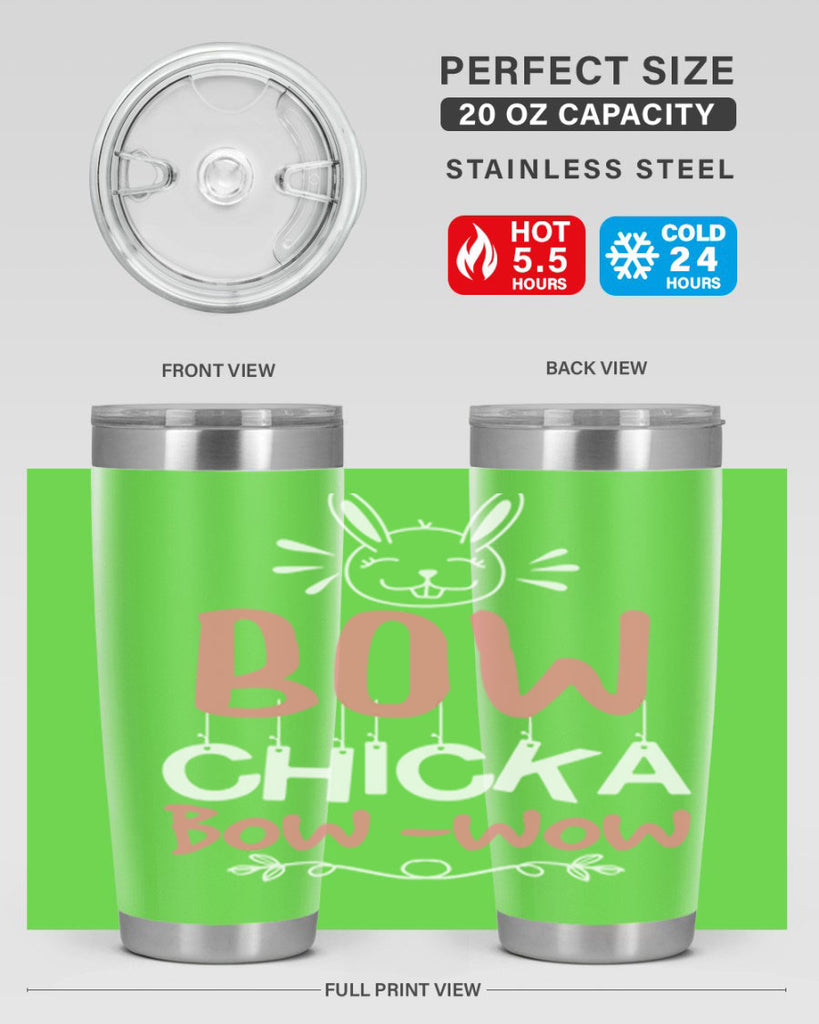 bow chicka bow wow 100#- easter- Tumbler