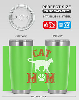 cat mom Style 35#- cat- Tumbler