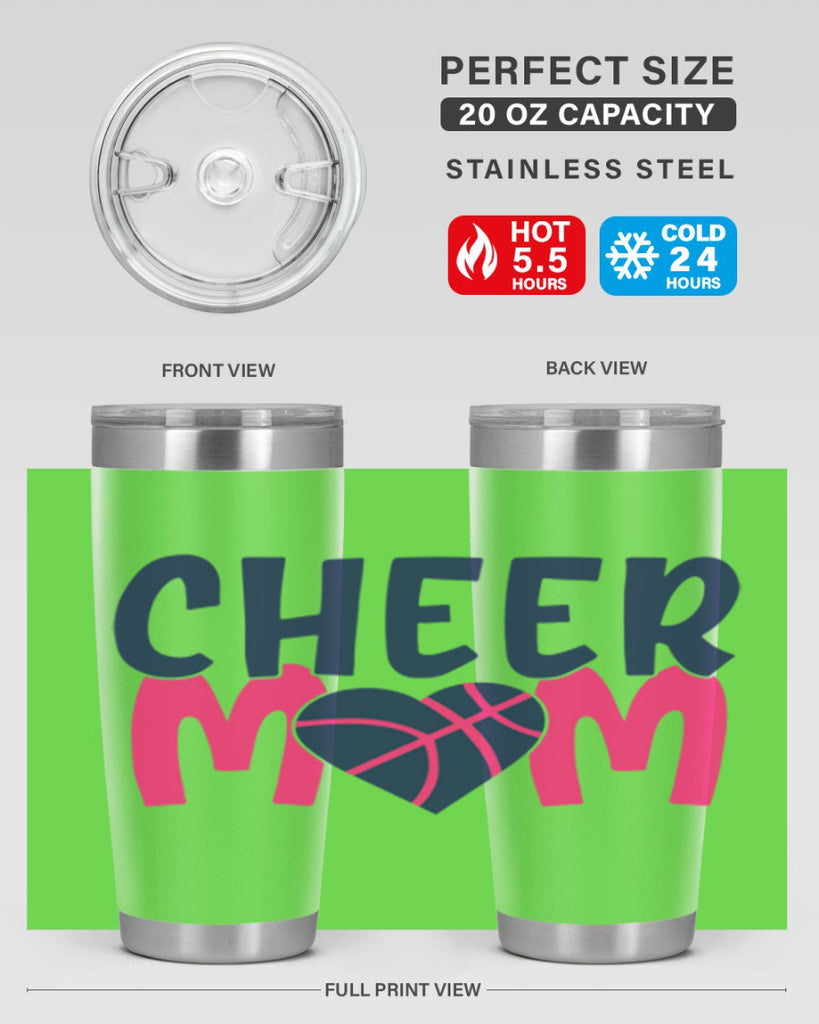 cheer mom 1746#- cheer- Tumbler