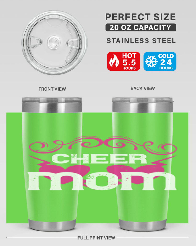 cheer mom 194#- mom- Tumbler