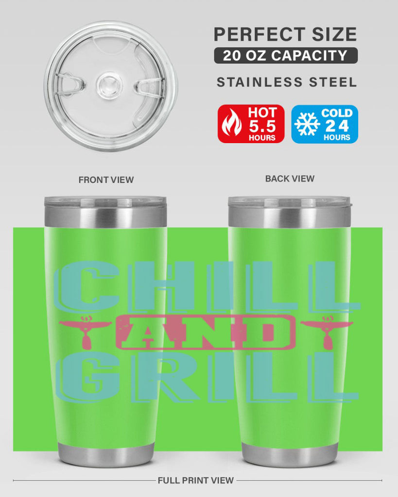 chill and grill 49#- bbq- Tumbler