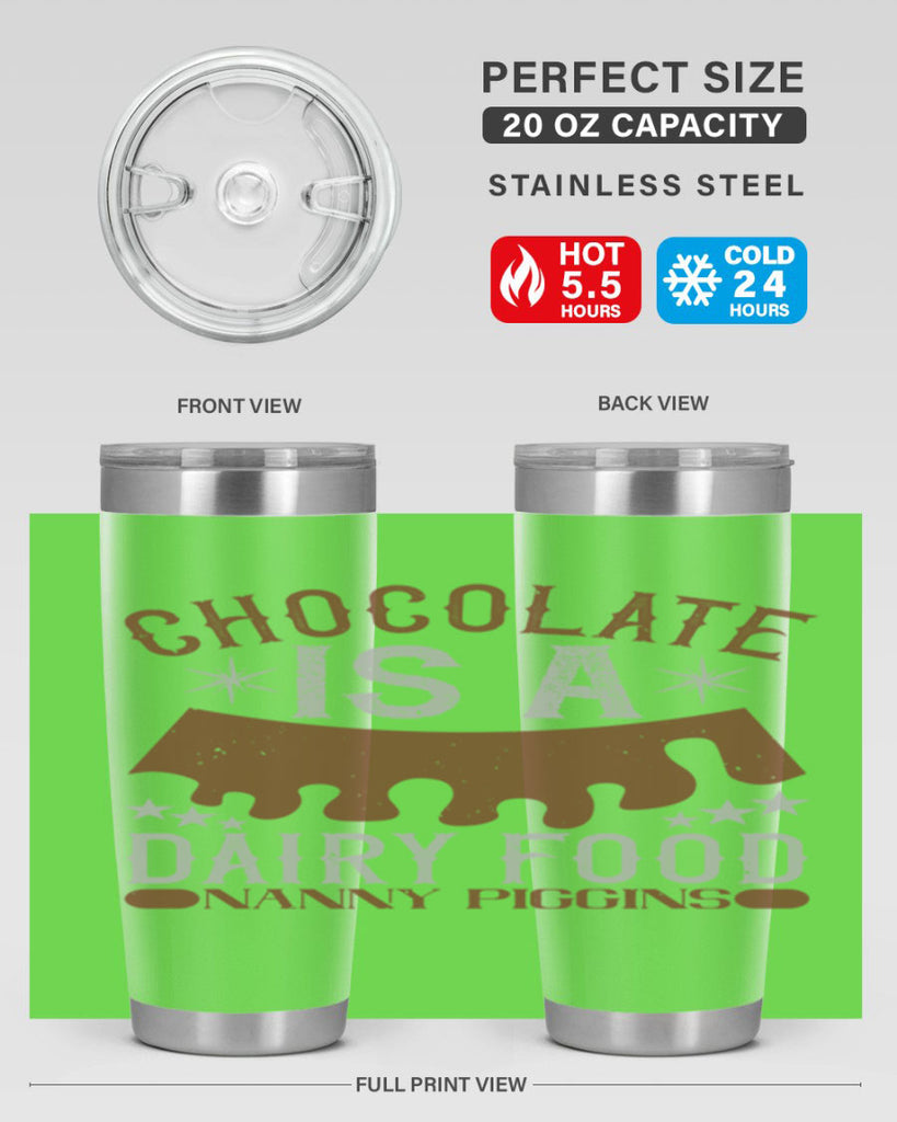 chocolate is a dairy food nanny piggins 49#- chocolate- Tumbler