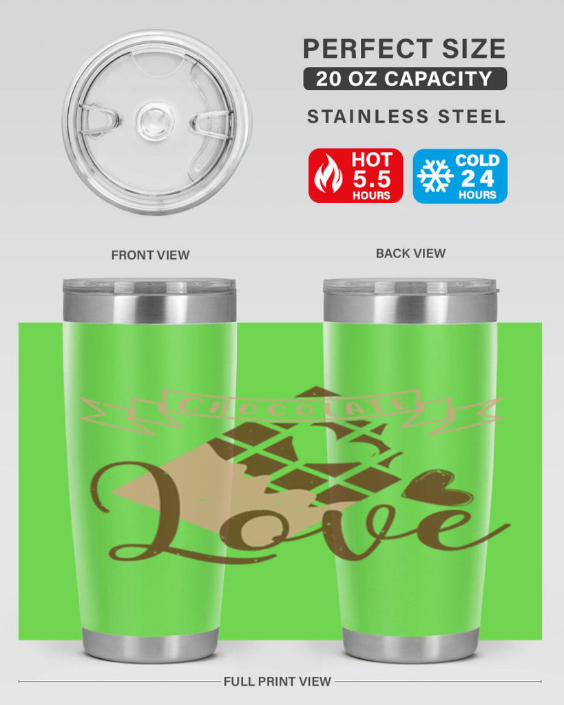 chocolate love 44#- chocolate- Tumbler