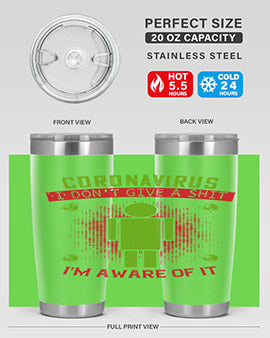 coronavirus i dont give a shit im aware of it Style 3#- corona virus- Cotton Tank