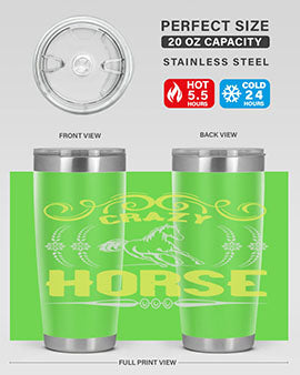 crazy horse Style 9#- horse- Tumbler